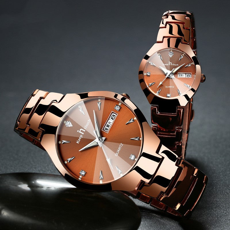 Rynx | Luminous watch pair watch calendar quartz watch