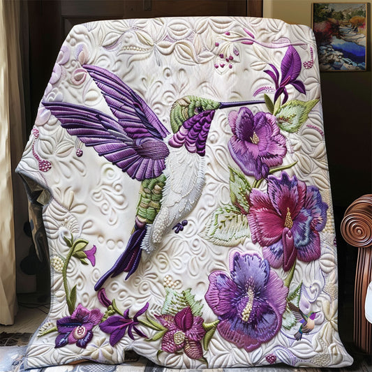 Rynx | Purple Hummingbird Quilt