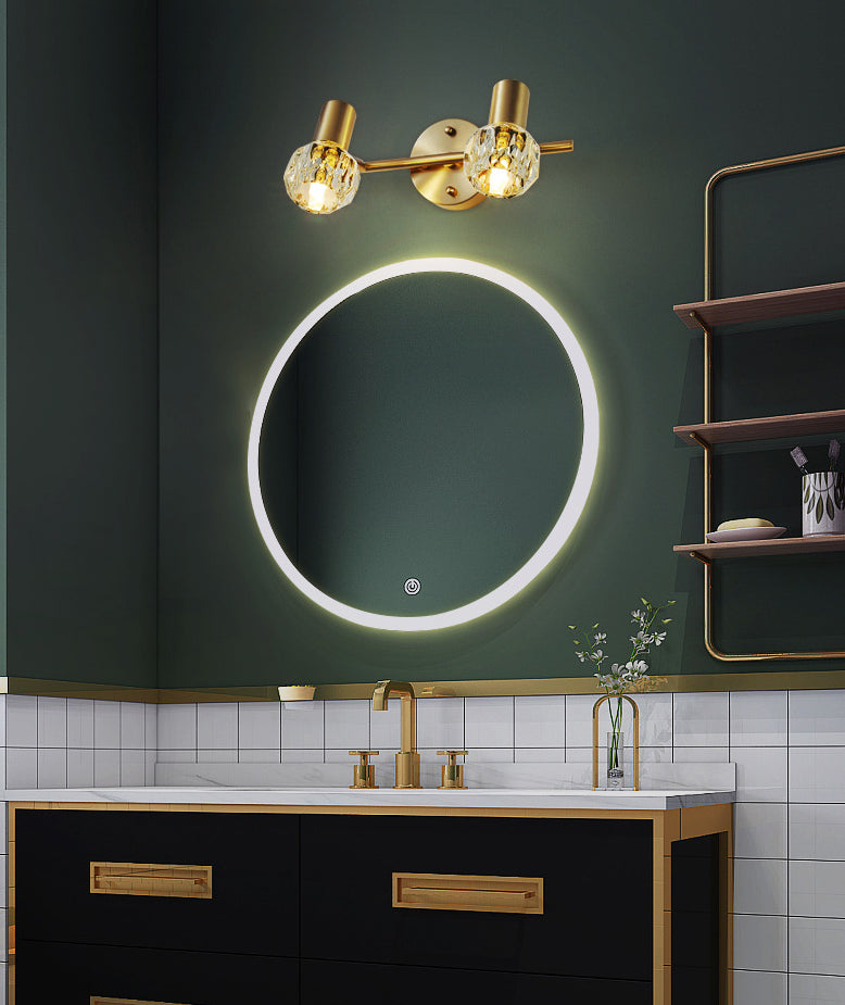 Rynx | Circle Vanity Wall Lamps Modern Luxury Style Copper Vanity Lights