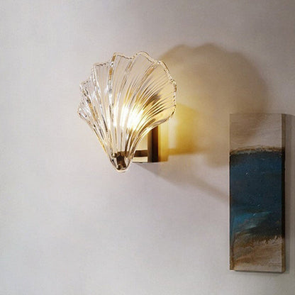 Rynx | Wavy Indoor Decorative Wall Lamp Modern Metal Wall Light in Shell Shadow for Hallway