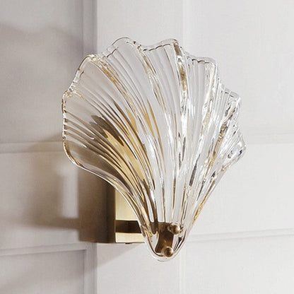 Rynx | Wavy Indoor Decorative Wall Lamp Modern Metal Wall Light in Shell Shadow for Hallway