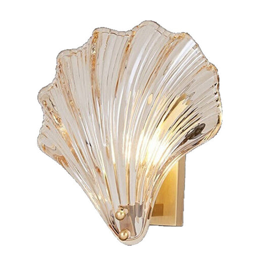 Rynx | Wavy Indoor Decorative Wall Lamp Modern Metal Wall Light in Shell Shadow for Hallway