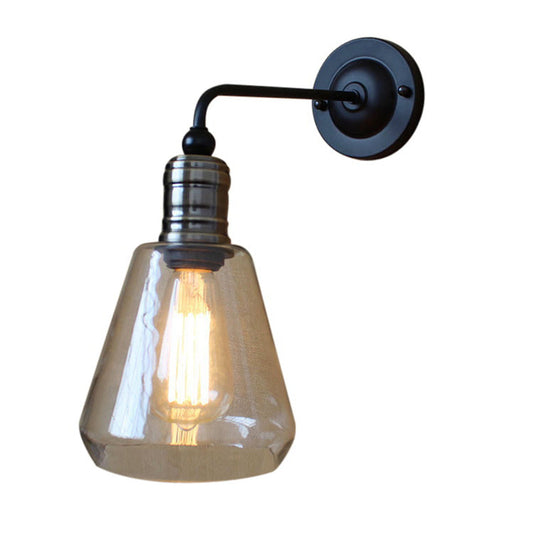 Rynx | American Vintage Style Wall Lamp Simplicity 1 Light Wall Sconce with Glass Shade
