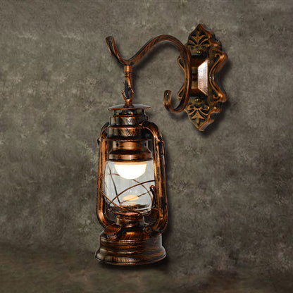 Rynx | 1 Light Bright Glass Wall Lamp Light Coastal Bronze Kerosene Living Room Lighting Fixture