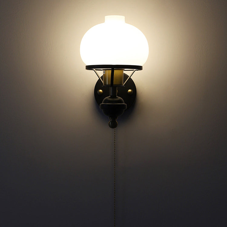Rynx | GeoLuxe French Geometric Wall Lamp | Iron & Glass | 1-Light Design for Living Room