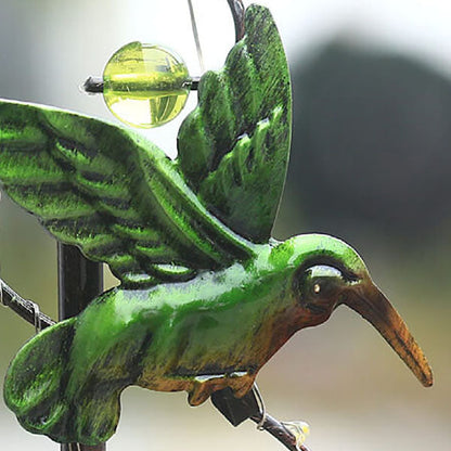 Rynx | GardenGlow Solar Garden Light | Metal Design | Butterfly, Dragonfly, Hummingbird | Landscape Lighting