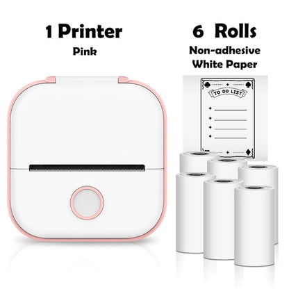 Rynx | T02 Portable Mini Wireless Thermal Pocket Printer Self-Adhesive Stickers Used for DIY, Journal Stickers Portable Printer