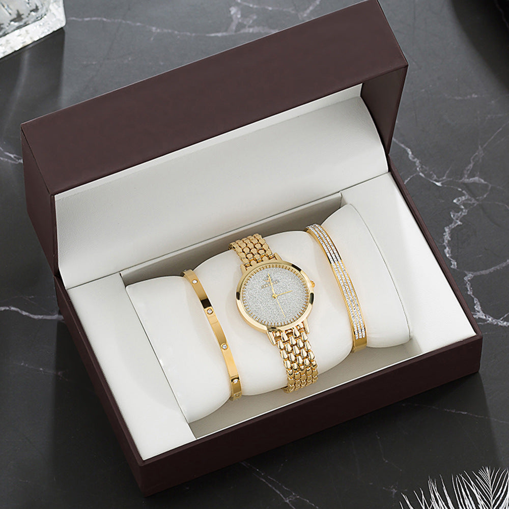 Rynx | Luxury Watch Set Women's Gold Watch Golden