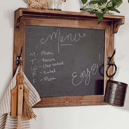 Rynx | Multifunctional rustic table shelf with hooks