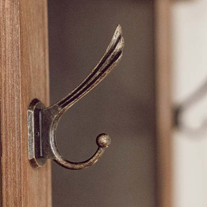 Rynx | Multifunctional rustic table shelf with hooks