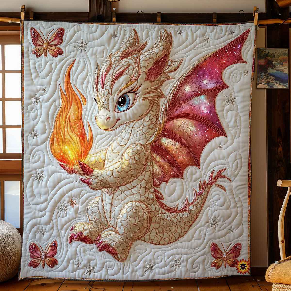 Rynx | Baby Flame Dragon Quilt