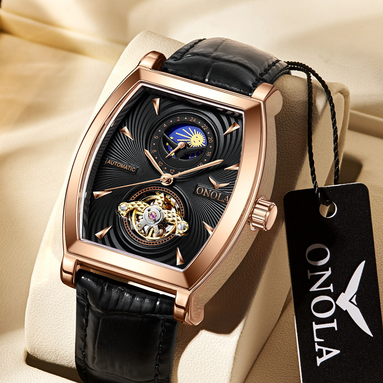 Rynx | Casual Sun Moon Star Morning Automatic Mechanical Men's Watch