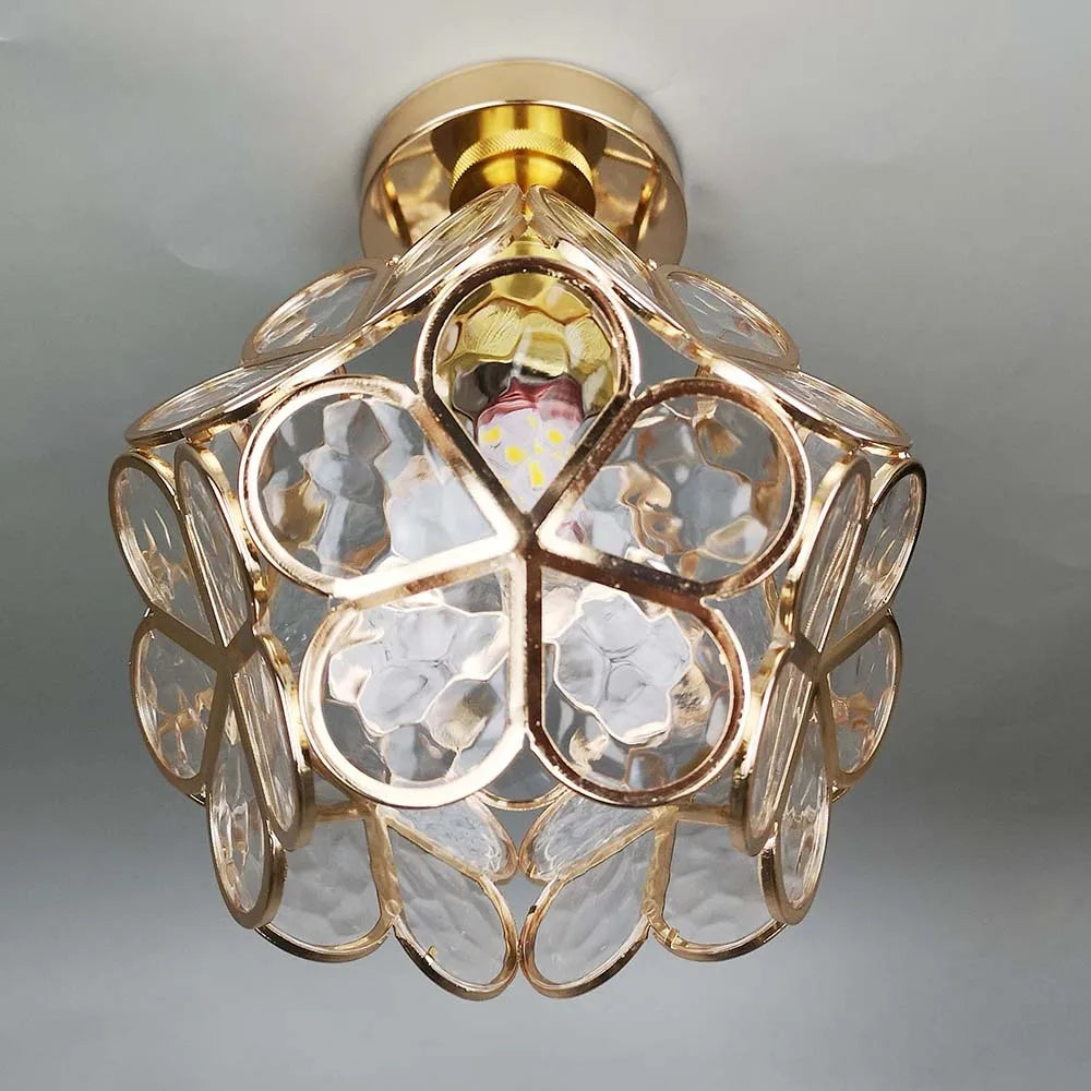 Rynx | Glass flower ceiling light - FloraGlow