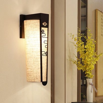 Rynx | Black Cloud/Trellis/Linear Wall Lighting Traditional 1 Light Hallway Wall Lamp with Cylinder Shade