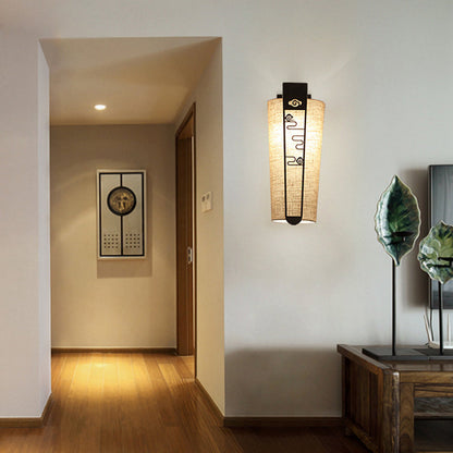 Rynx | Black Cloud/Trellis/Linear Wall Lighting Traditional 1 Light Hallway Wall Lamp with Cylinder Shade