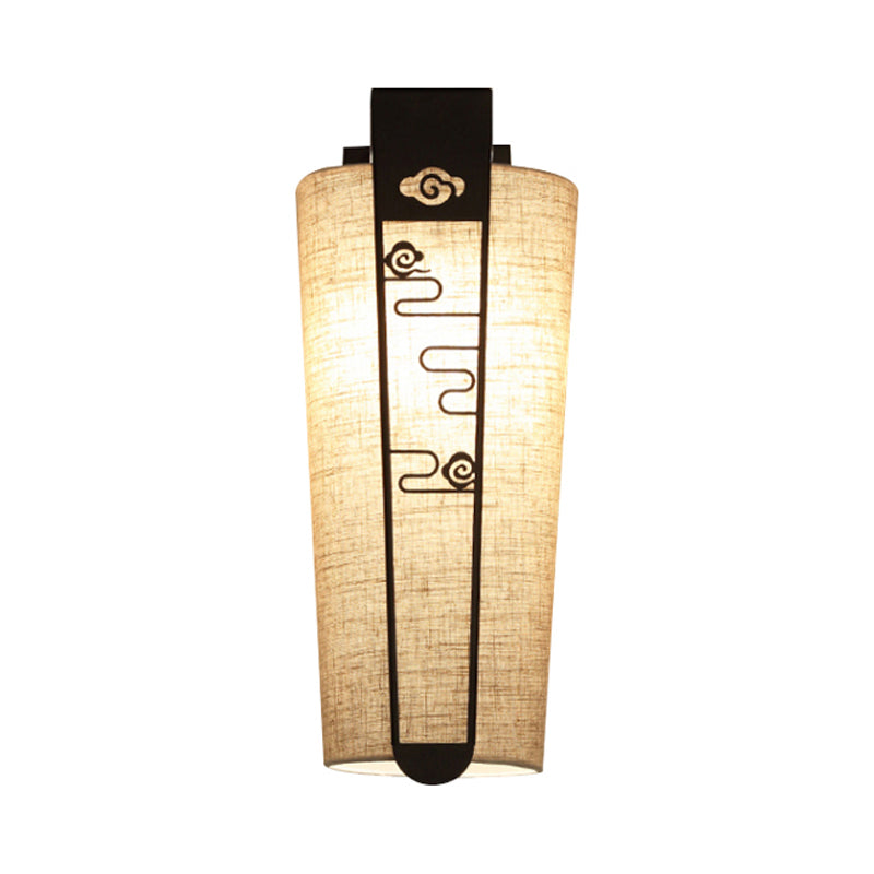 Rynx | Black Cloud/Trellis/Linear Wall Lighting Traditional 1 Light Hallway Wall Lamp with Cylinder Shade