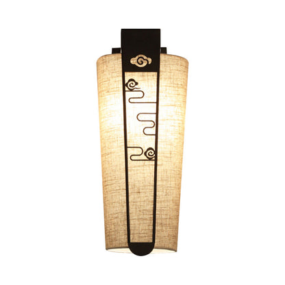 Rynx | Black Cloud/Trellis/Linear Wall Lighting Traditional 1 Light Hallway Wall Lamp with Cylinder Shade