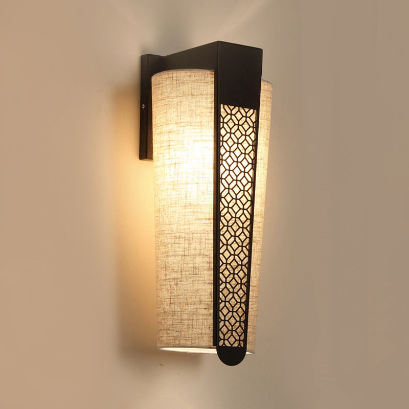 Rynx | Black Cloud/Trellis/Linear Wall Lighting Traditional 1 Light Hallway Wall Lamp with Cylinder Shade