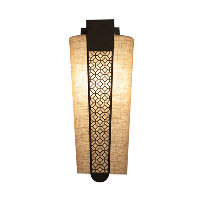 Rynx | Black Cloud/Trellis/Linear Wall Lighting Traditional 1 Light Hallway Wall Lamp with Cylinder Shade
