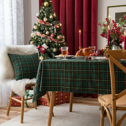 Rynx | Christmas Party Traditional Scottish Check Pattern Tablecloth
