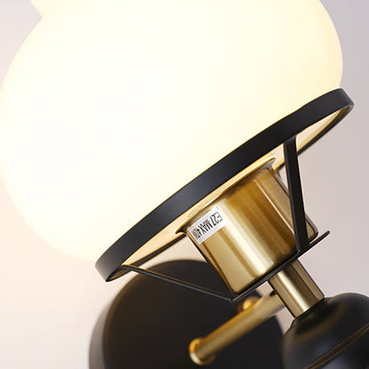 Rynx | GeoLuxe French Geometric Wall Lamp | Iron & Glass | 1-Light Design for Living Room