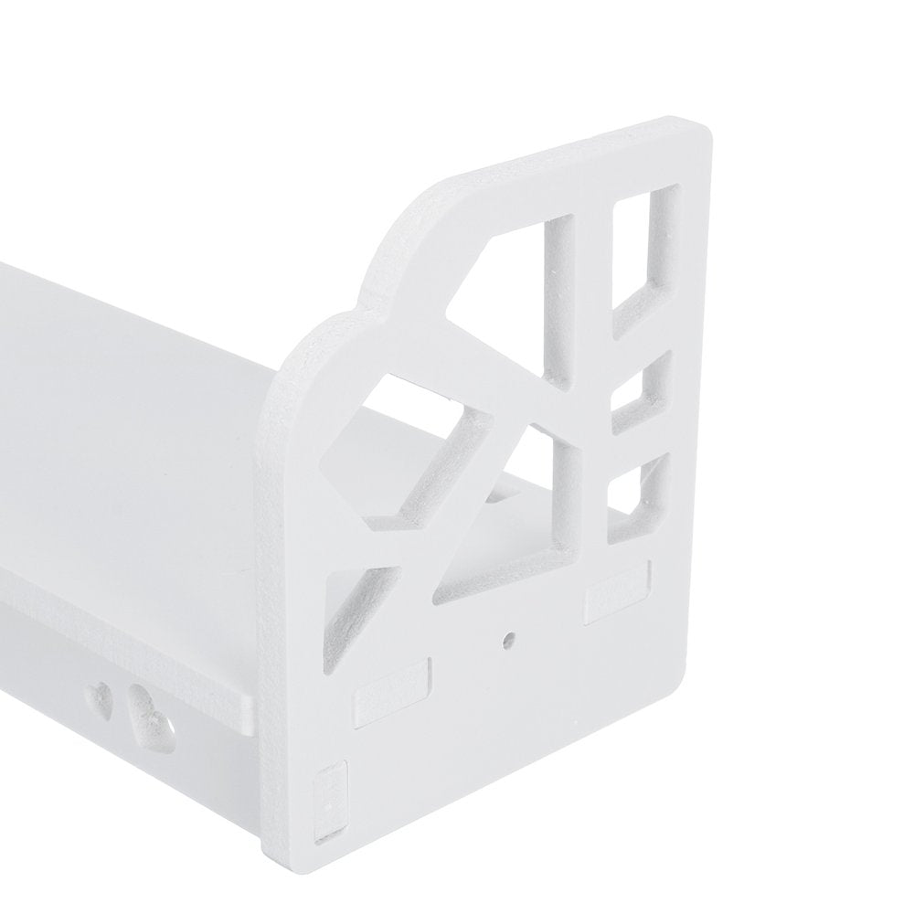 Rynx | Set with 3 Wall Shelves Retro Floating Wall Shelves Modern Display Shelf Plant Holder Bathroom Storage Shelf for Home Office Bedroom Kitchen Bathroom Decor Gifts White