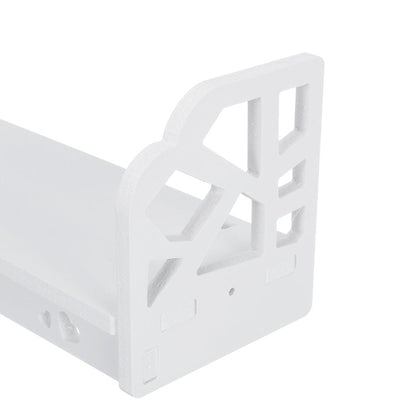 Rynx | Set with 3 Wall Shelves Retro Floating Wall Shelves Modern Display Shelf Plant Holder Bathroom Storage Shelf for Home Office Bedroom Kitchen Bathroom Decor Gifts White
