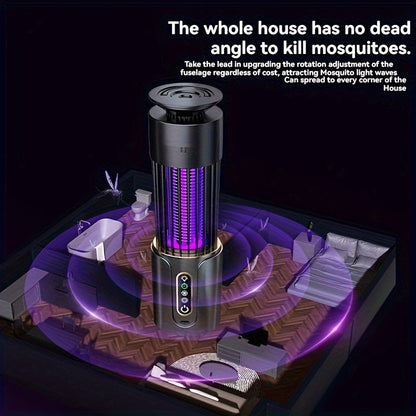 Rynx | Rechargeable Multi-Functional Mosquito Killer Lamp - USB Powered, Dual Light Colors, Indoor and Outdoor Bug Zapper for Home, Bedroom, Office, RV, Camping - Effective and Easy to Clean