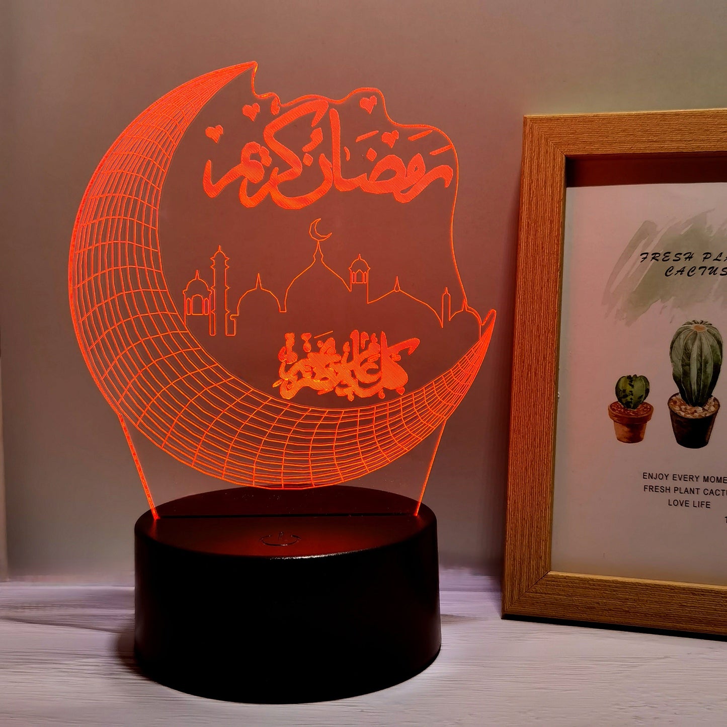 Rynx | MoonPalace - 3D Night Light with 7 Colors Touch Control