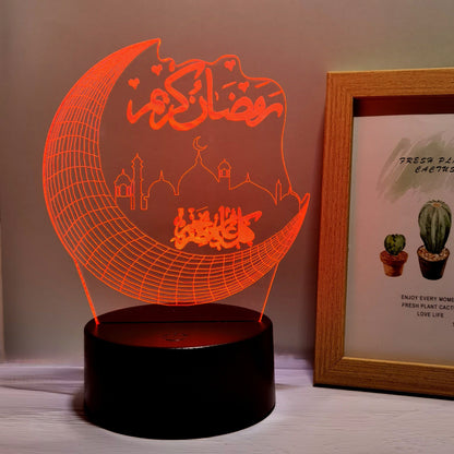 Rynx | MoonPalace - 3D Night Light with 7 Colors Touch Control