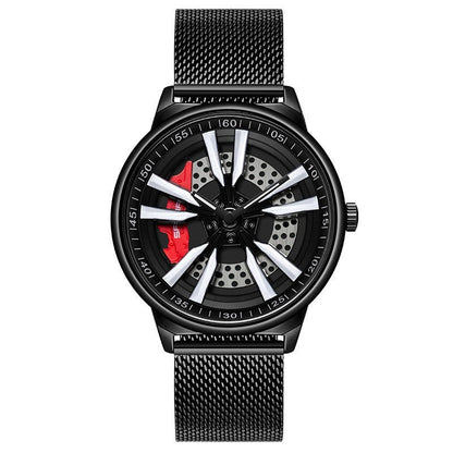 Rynx | Men's Creative Cool Dial Rotating Wheel Quartz Watch