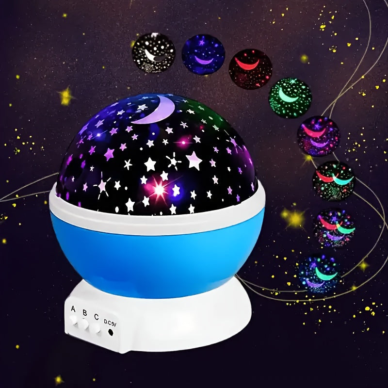 Rynx | StarGlow - LED Star Projector Night Light with Adjustable Colors and USB Power