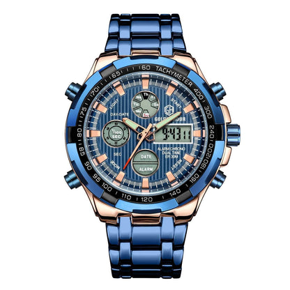 Rynx | Men's Calendar Alloy Sports Multi-function Watch