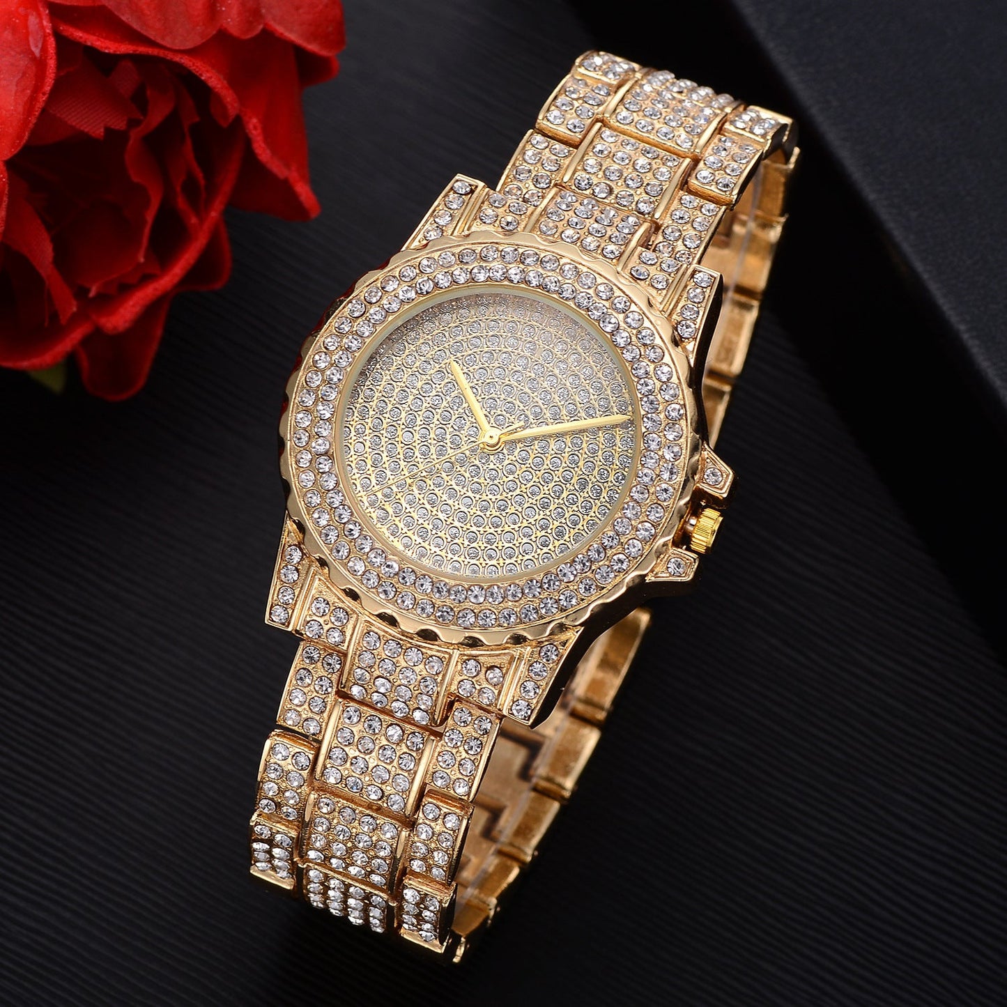 Rynx | Simple diamond British fashion ring steel belt women's watch