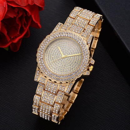 Rynx | Simple diamond British fashion ring steel belt women's watch