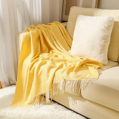 Rynx | Luxurious cotton blanket for large sofas