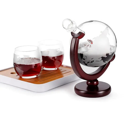 Rynx | Whiskey Decanter Globe Wine Aerator Glass Set