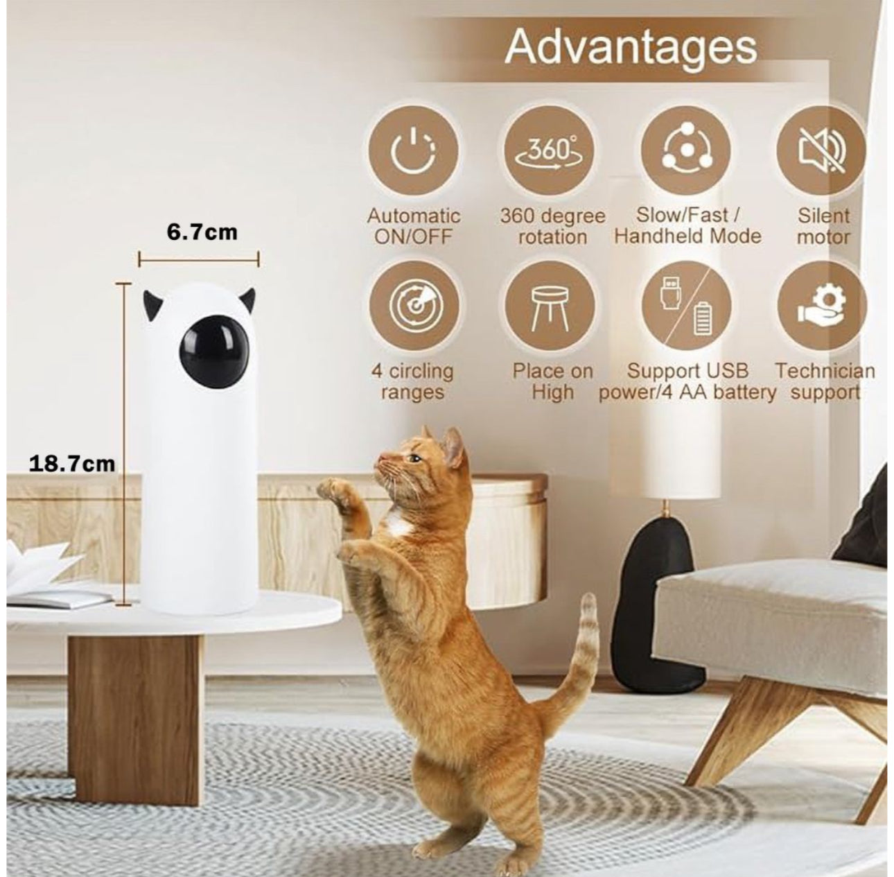Rynx | MTech Cat Laser Interactive Toy