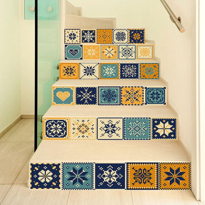 Rynx | Transform your stairs with stylish abstract geometric decals