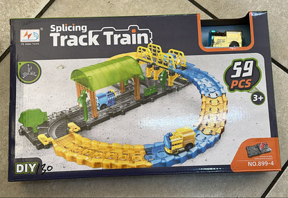Rynx | Children Splicing Track Pull Toy 59 pcs.