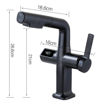Rynx | Elegant House Brass Aqua View Bathroom Digital Faucet