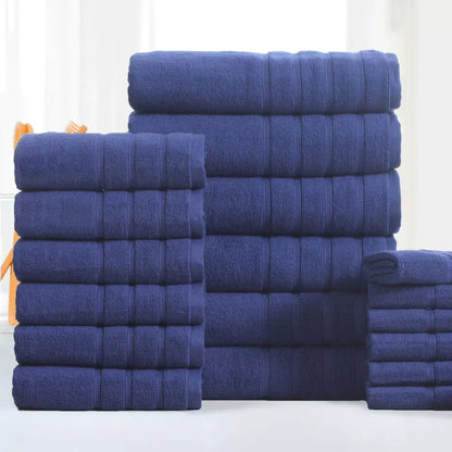 Rynx | 18-pieces: Bibb Home Zero Twist Egyptian cotton towel set