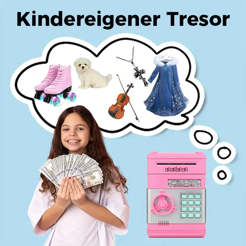 Rynx | Children's piggy bank with combination lock
