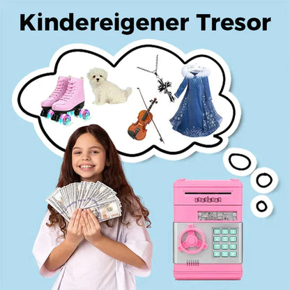 Rynx | Children's piggy bank with combination lock