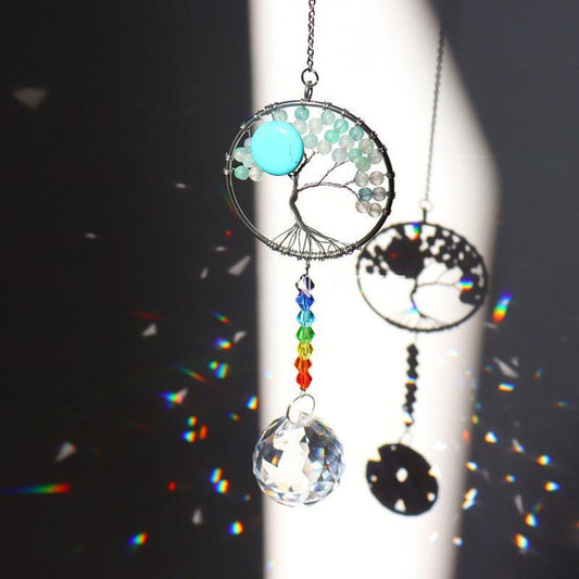Rynx | Crystal Wind Chime Tree of Life Dreamcatcher