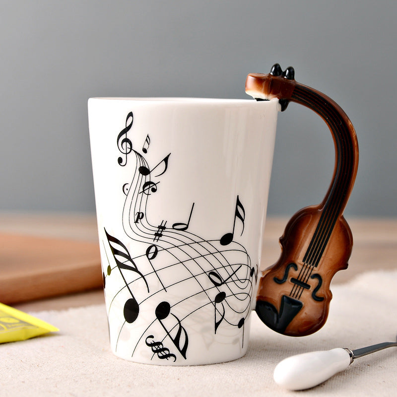 Rynx | Musicians Ceramic Mug, Musical Instrument Mug