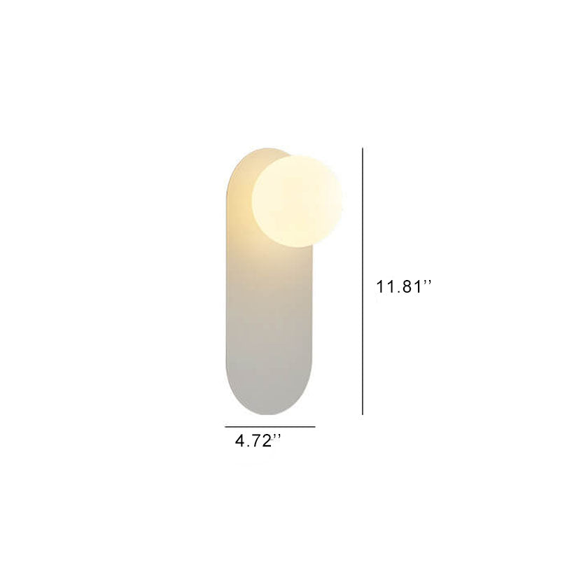 Rynx | AuraGlow Nordic Wall Lamp with Glass Ring | Minimalist Design | Single-Bulb LED Wall Light for Living Spaces