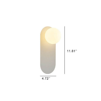 Rynx | AuraGlow Nordic Wall Lamp with Glass Ring | Minimalist Design | Single-Bulb LED Wall Light for Living Spaces
