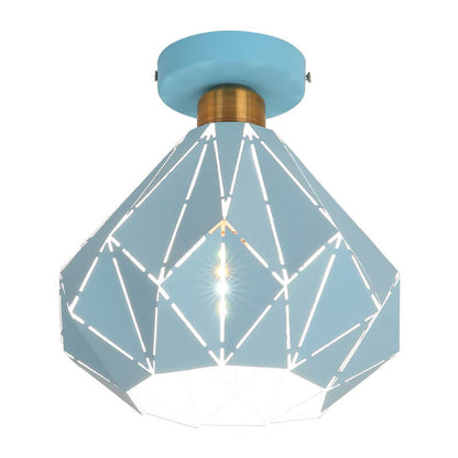 Rynx | CrystalDome Semi-Flush LED Ceiling Light | Modern Design | Diamond Look | Energy Saving | Color Variety
