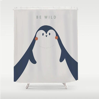Rynx | Sweet Penguin Mountain Shower Curtain